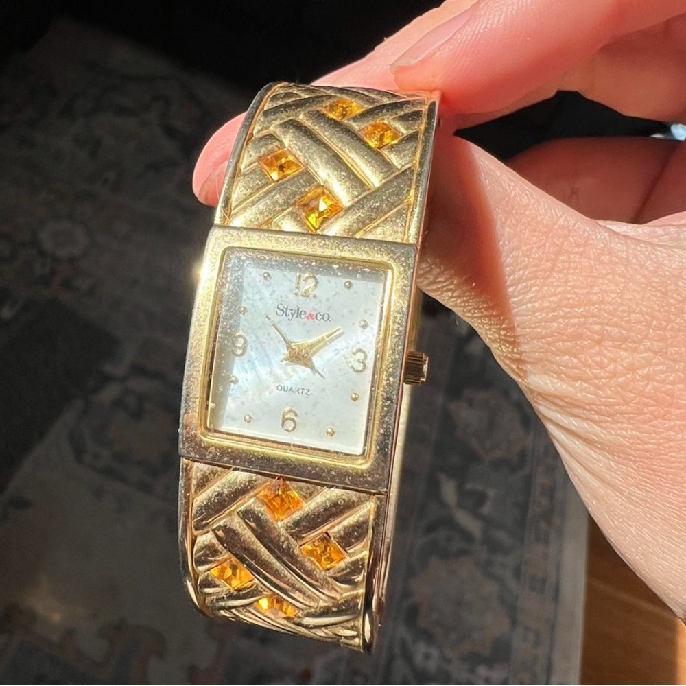 Style & Co. Gold and Orange Women's Watch